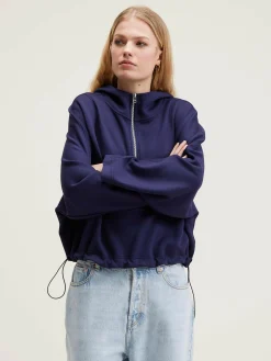 Sweatshirts|Bellerose Tates Hoodie Met Wijde Mouwen Naval