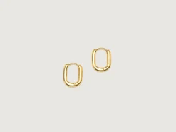 Bekijk Alles|Juwelen|Ten jewellery TEN Oblong Gold Oorbellen