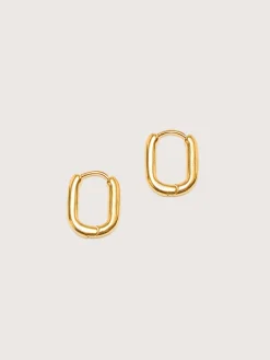 Bekijk Alles|Juwelen|Ten jewellery TEN Oblong Gold Oorbellen