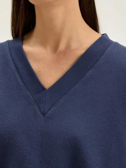 Bekijk Alles|Sweatshirts|Bellerose Varola V-hals Sweatshirt Naval