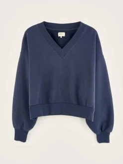 Bekijk Alles|Sweatshirts|Bellerose Varola V-hals Sweatshirt Naval