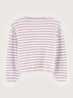T-Shirts|Bellerose Vaso Lange Mouwen T-shirt Bonbon / Ecru