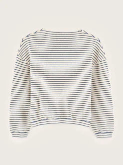T-Shirts|Bellerose Vaso Lange Mouwen T-shirt America / Ecru