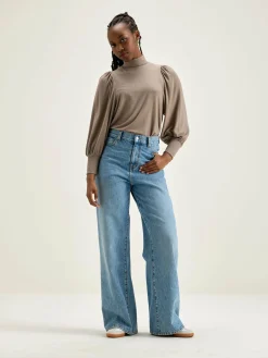 T-Shirts|Bellerose Vazo T-shirt Met Rolkraag Dust