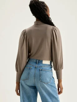 T-Shirts|Bellerose Vazo T-shirt Met Rolkraag Dust