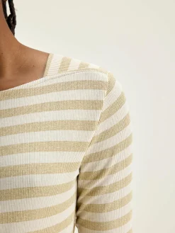 T-Shirts|Bellerose Veras Slim T-shirt Antique white / Oatmeal