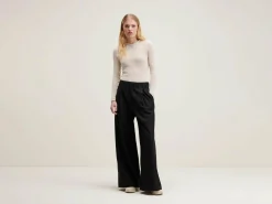 Bekijk Alles|Broeken|Bellerose Vezza Rechte Wijde Broek Black beauty