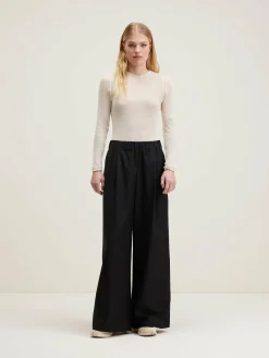 Bekijk Alles|Broeken|Bellerose Vezza Rechte Wijde Broek Black beauty