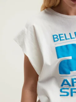 T-Shirts|Bellerose Vice Regular Katoen T-shirt Vintage white