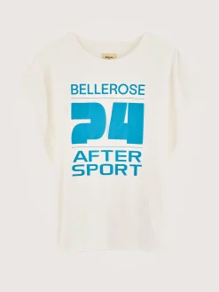 T-Shirts|Bellerose Vice Regular Katoen T-shirt Vintage white