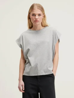 Bekijk Alles|T-Shirts|Bellerose Vice Ronde-hals T-shirt Heather grey