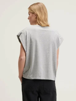 Bekijk Alles|T-Shirts|Bellerose Vice Ronde-hals T-shirt Heather grey