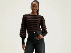 Bekijk Alles|T-Shirts|Bellerose Vidoum Pofmouwen T-shirt Deep well / Lychee