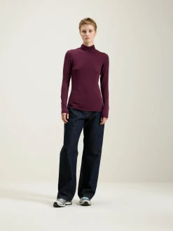 Bekijk Alles|T-Shirts|Bellerose Vinny Slim T-shirt Wine