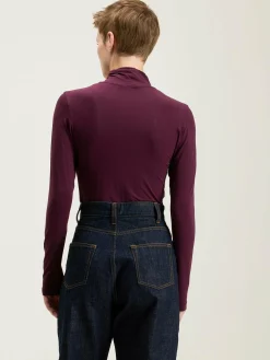 Bekijk Alles|T-Shirts|Bellerose Vinny Slim T-shirt Wine