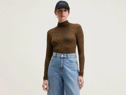 Bekijk Alles|T-Shirts|Bellerose Vinny T-shirt Met Rolkraag Coffee