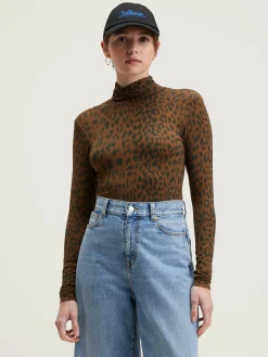 Bekijk Alles|T-Shirts|Bellerose Vinny T-shirt Met Rolkraag Coffee