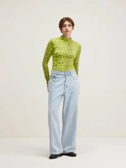 T-Shirts|Bellerose Vinny T-shirt Met Rolkraag Fluo