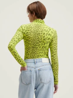 T-Shirts|Bellerose Vinny T-shirt Met Rolkraag Fluo