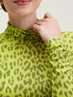 T-Shirts|Bellerose Vinny T-shirt Met Rolkraag Fluo