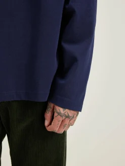 Bekijk Alles|T-Shirt & Polos|Bellerose Vlugi Lange Mouwen T-shirt Naval