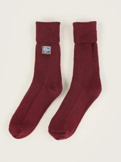 Bekijk Alles|Sokken|Bellerose Vocani Geribde Sokken Dried tomato