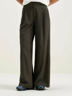 Bekijk Alles|Broeken|Bellerose Volkert Wijde Broek Ebony